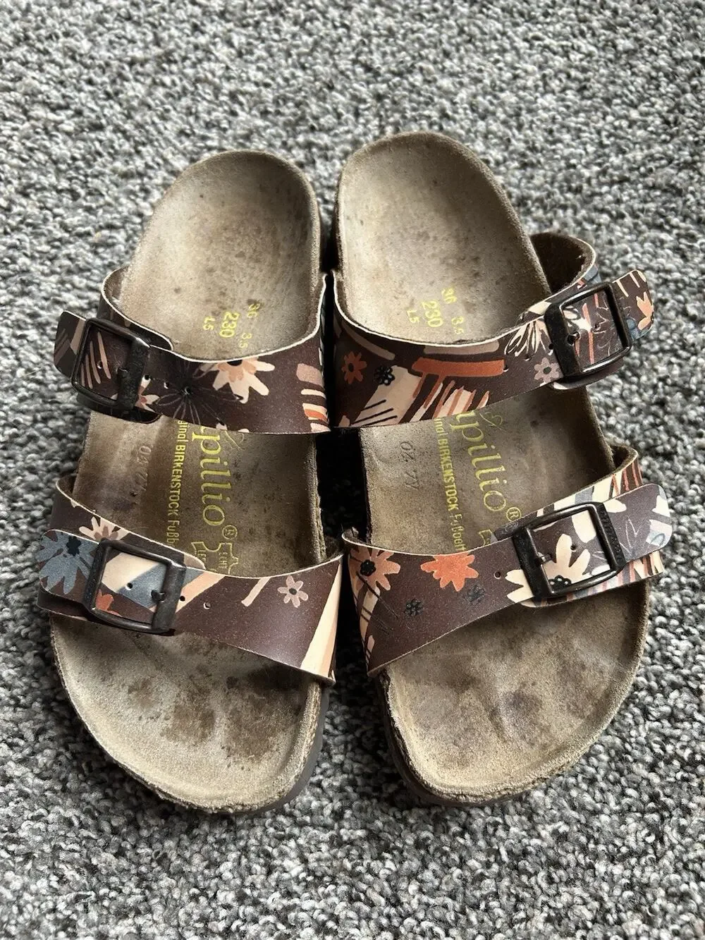 Birkenstock Papillio Floral Double Strap Sandals Womens SIZE 37 U 6